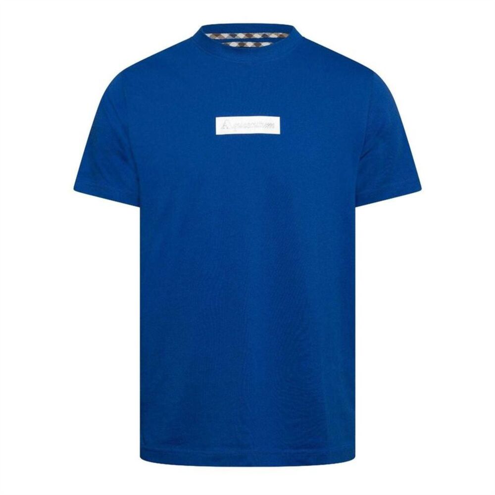 Aquascutum Mens T-Shirt / Blue Cielo